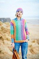 Knitting Pattern Stylecraft Batik Swirl DK No. 9537 Sweater, Cardigan and Hat-2