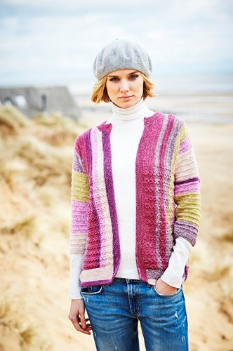Knitting Pattern Stylecraft Batik Swirl DK No. 9537 Sweater, Cardigan and Hat-3