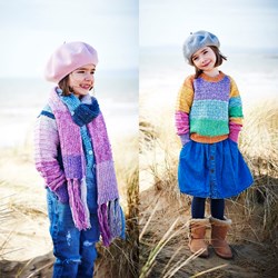 Knitting Pattern Stylecraft Batik Swirl DK No. 9538 Kids’ Sweater, Cardigan and Scarf