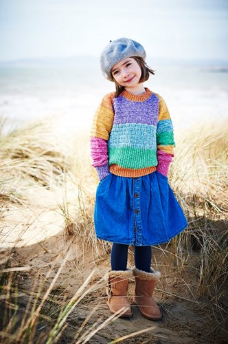 Knitting Pattern Stylecraft Batik Swirl DK No. 9538 Kids’ Sweater, Cardigan and Scarf-2