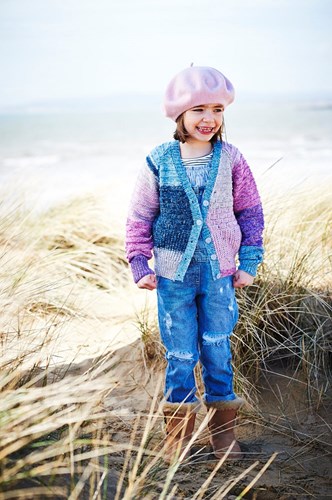Knitting Pattern Stylecraft Batik Swirl DK No. 9538 Kids’ Sweater, Cardigan and Scarf-3