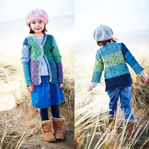 Knitting Pattern Stylecraft Batik Swirl DK No. 9539 Kids’ Cardigans and Mittens