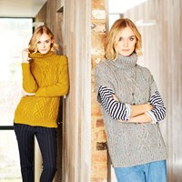 Knitting Pattern Stylecraft Life DK No. 9547 Sweater and Tunic