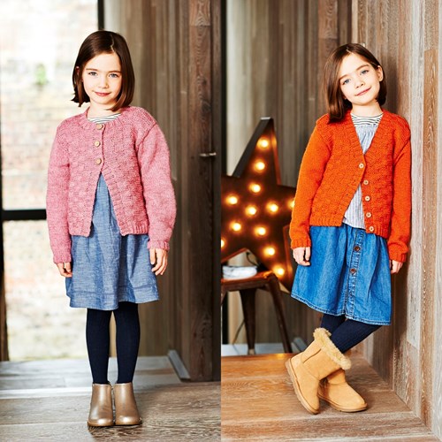 Knitting Pattern Stylecraft Life DK No. 9552 Girls’ Cardigans