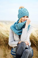 Knitting Pattern Stylecraft Special Aran With Wool No. 9554 Cardigan, Snood, and Hat-3