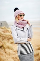 Knitting Pattern Stylecraft Special Aran With Wool No. 9555 Sweater, Snood, and Hat-3