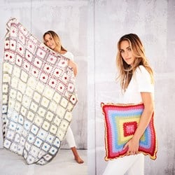 Crochet Pattern Stylecraft Life DK No. 9559 Blanket and Cushion