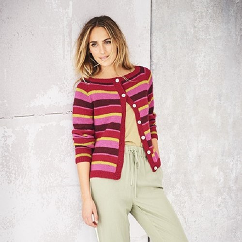 Knitting Pattern Stylecraft Bellissima DK No. 9581 Striped Cardigans