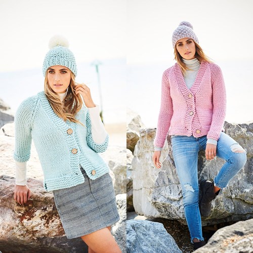 Knitting Pattern Stylecraft Special XL Super Chunky No. 9593 Cardigans
