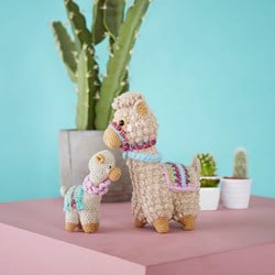 Crochet Pattern Stylecraft Batik DK No. 9595 Llama Toys