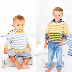 Knitting Pattern Stylecraft Bambino DK No. 9603 Boys Sweaters
