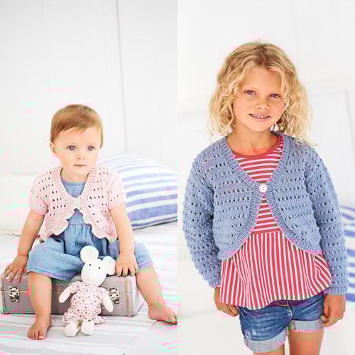 Knitting Pattern Stylecraft Bambino DK No. 9604 Girls Boleros