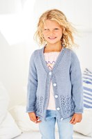 Knitting Pattern Stylecraft Bambino DK No. 9606 Girls Sweater and Cardigan-2