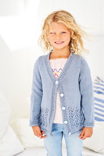 Knitting Pattern Stylecraft Bambino DK No. 9606 Girls Sweater and Cardigan-2