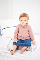 Knitting Pattern Stylecraft Bambino DK No. 9606 Girls Sweater and Cardigan-3