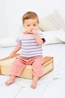 Crochet Pattern Stylecraft Bambino DK No. 9608 Striped Top and Sweater-2