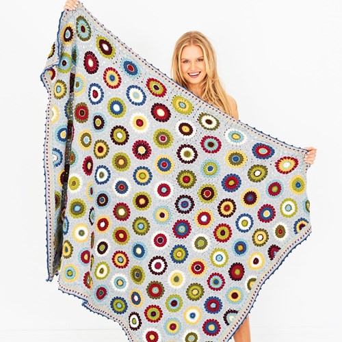 Crochet Pattern Stylecraft Bellissima DK No. 9613 Pressed Flowers Blanket