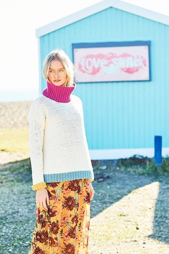 Crochet Pattern Stylecraft Bellissima DK No. 9633 Sweater and Scarf-2