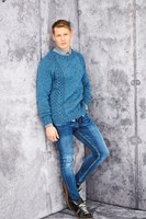 Knitting Pattern Stylecraft Special Aran With Wool No. 9658 Men’s Sweaters-2