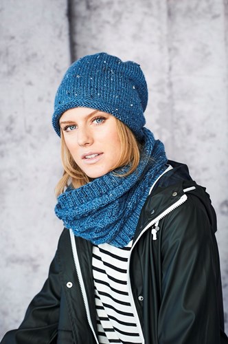 Knitting Pattern Stylecraft Special Aran With Wool No. 9660 Cardigan, Cowl, and Hat-3