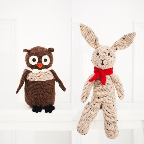 Crochet Pattern Stylecraft Life DK No. 9666 Hare and Owl