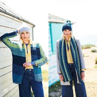 Knitting Pattern Stylecraft Batik Swirl DK No. 9673 Jacket, Scarf and Hat