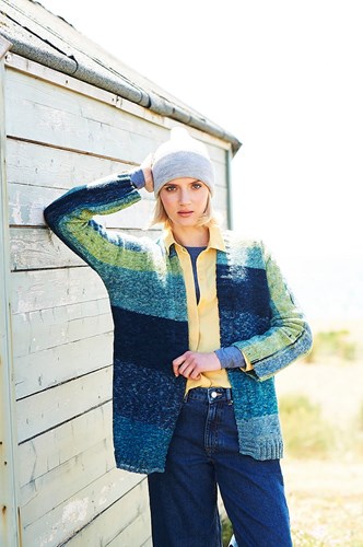 Knitting Pattern Stylecraft Batik Swirl DK No. 9673 Jacket, Scarf and Hat-2