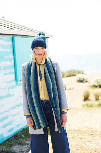 Knitting Pattern Stylecraft Batik Swirl DK No. 9673 Jacket, Scarf and Hat-3