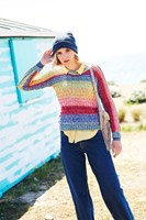 Knitting Pattern Stylecraft Batik Swirl DK No. 9676 Sweater, Cowl and Hat-2