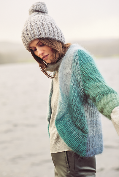 Essentials Super Kid Mohair Loves Silk Colourlove Cardigan