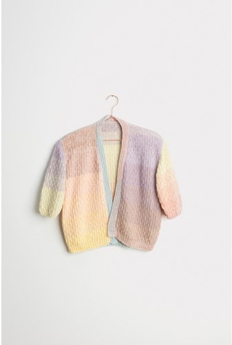 Knitting Pattern Creative Cotton Dégradé Lucky 8 Cardigan-3