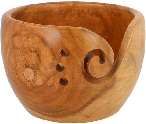 Scheepjes Yarn Bowl teakwood 15x10cm dark