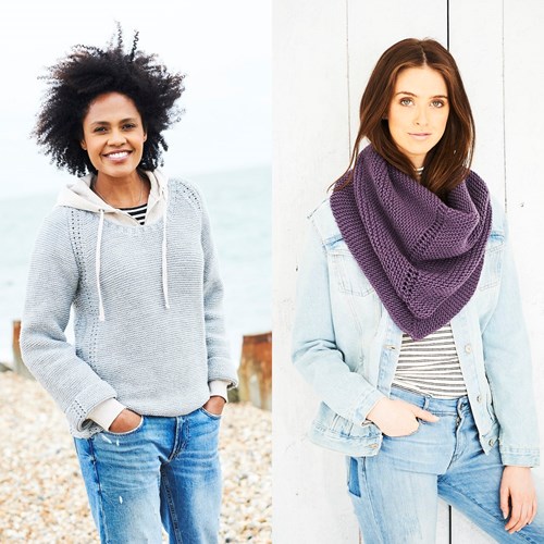 Knitting Pattern Stylecraft Bellissima DK No. 9699 Sweater and Shawl