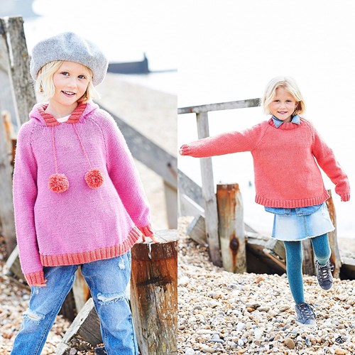 Knitting Pattern Stylecraft Bellissima DK No. 9703 Girls’ Sweaters