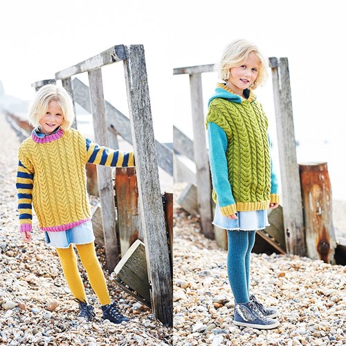 Knitting Pattern Stylecraft Bellissima DK No. 9708 Girls’ Sweaters