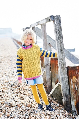 Knitting Pattern Stylecraft Bellissima DK No. 9708 Girls’ Sweaters-2