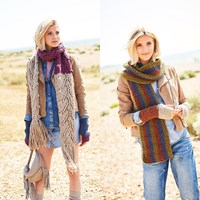 Knitting Pattern Stylecraft Life Super Chunky No. 9734 Scarves and Wrist Warmers