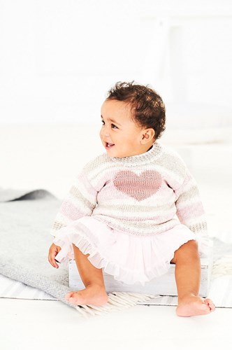 Knitting Pattern Stylecraft Bambino Prints DK No. 9745 Baby Sweater and Cardigan-2