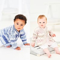 Knitting Pattern Stylecraft Bambino Prints DK No. 9746 Baby Cardigans