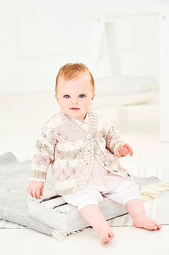 Knitting Pattern Stylecraft Bambino Prints DK No. 9746 Baby Cardigans-3