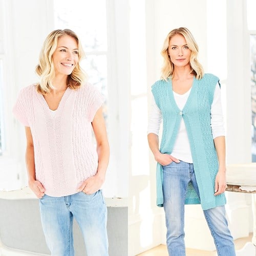 Knitting Pattern Stylecraft Naturals - Bamboo + Cotton DK No. 9751 Waistcoat & Top
