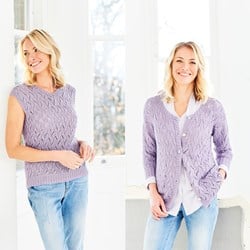 Knitting Pattern Stylecraft Naturals - Bamboo + Cotton DK No. 9752 Cardigan & Top