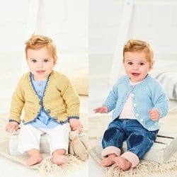 Knitting Pattern Stylecraft Bambino DK No. 9759 Baby Cardigans