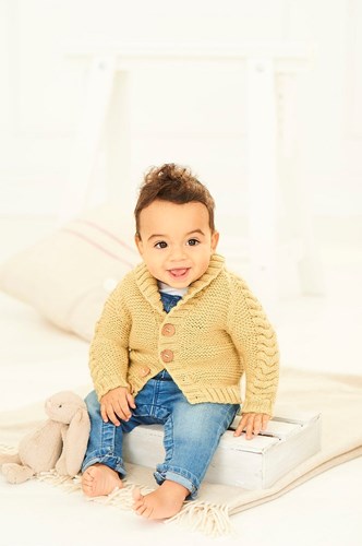 Knitting Pattern Stylecraft Bambino DK No. 9760 Baby Cable Cardigans-2