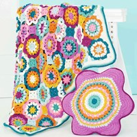 Crochet Pattern Stylecraft Special Aran No. 9771 Playful Posy Blanket