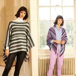 Crochet Pattern Stylecraft Cabaret DK No. 9781 Poncho and Shawl