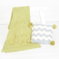 Knitting Pattern Stylecraft Special XL Super Chunky No. 9789 Blanket and Cushion-2