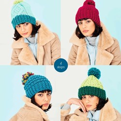 Knitting Pattern Stylecraft Special XL Super Chunky No. 9790 Hats