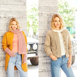 Knitting Pattern Stylecraft Highland Heathers DK No. 9797 Cardigan and Accessories