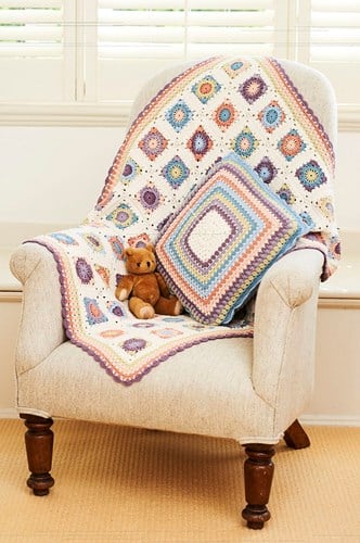 Crochet Pattern Stylecraft Naturals - Bamboo + Cotton DK No. 9804 Blanket & Cushion-2